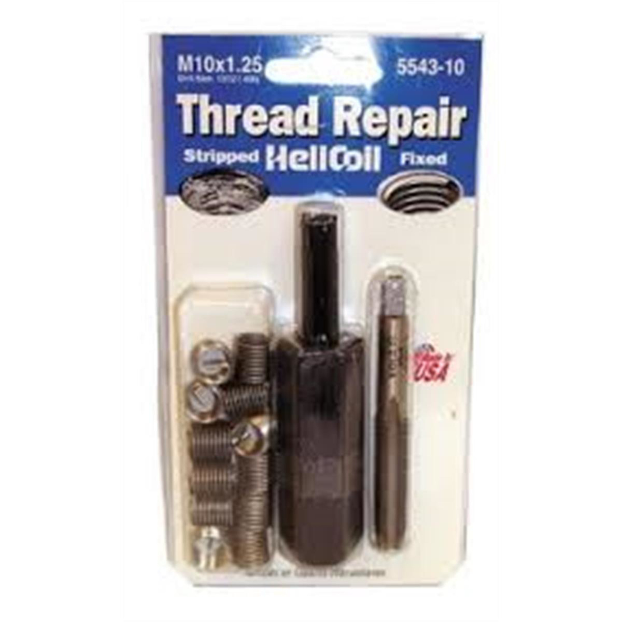 Helicoil Kit — M10 x 1.25, 1 Pc., Model# HEL5543-10